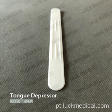 Depressor de língua plástica descartável médica